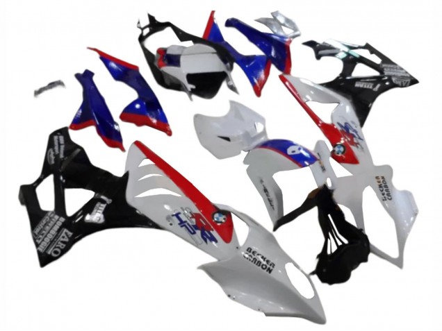 Lojas Carenagens ABS BMW S1000RR 2009-2014 - Branco Vermelho Azul Preto Brilhante