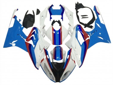Lojas Carenagens Moto BMW S1000RR 2009-2014 - Branco Vermelho Azul