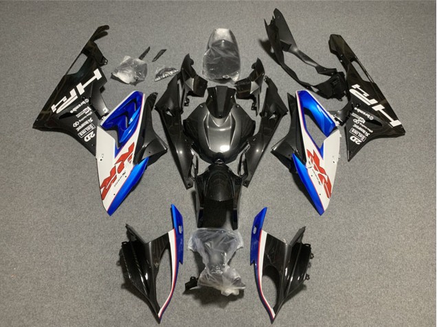 Lojas Carenagens Moto BMW S1000RR 2009-2014 - Branco Azul Preto Brilhante HP Vermelho RR