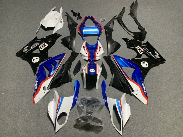 Lojas Plástico ABS BMW S1000RR 2009-2014 - Branco Vermelho Azul Preto Brilhante