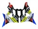 Lojas Carenagens Moto BMW S1000RR 2009-2014 - Azul Amarelo Vermelho Preto Tubarão VR 46