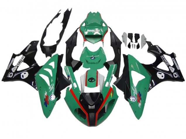 Lojas Carenagens Moto BMW S1000RR 2009-2014 - Verde Vermelho Preto