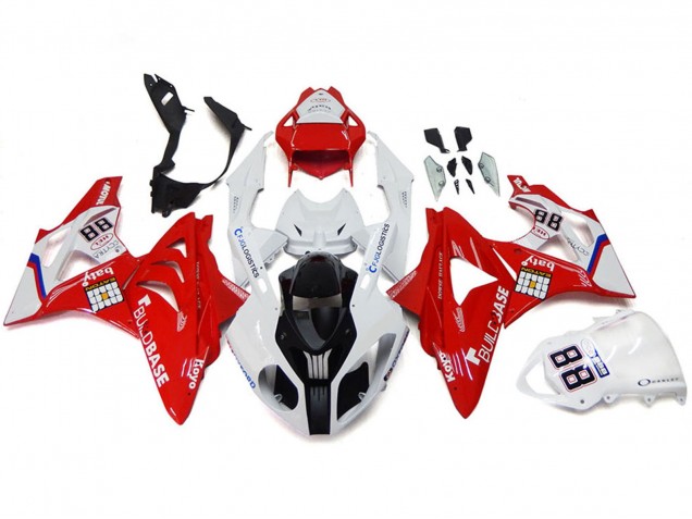 Lojas Carenagens Moto BMW S1000RR 2009-2014 - Branco Vermelho