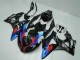 Lojas Carenagens Moto BMW S1000RR 2009-2014 - Azul Vermelho Preto Fosco Castrol