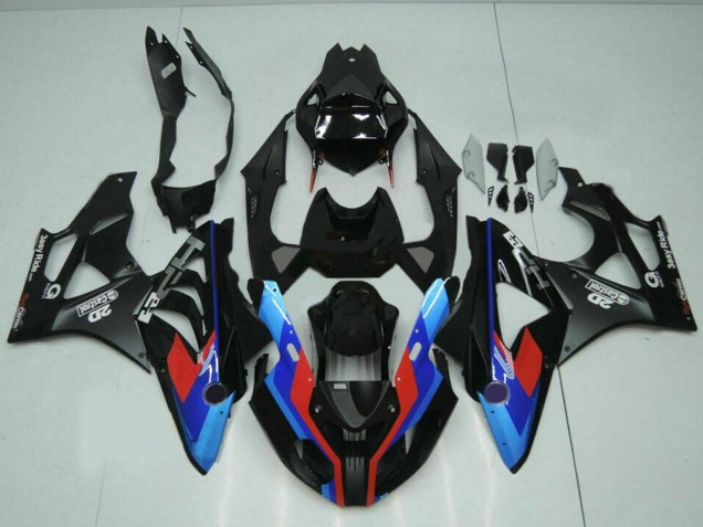 Lojas Carenagens Moto BMW S1000RR 2009-2014 - Azul Vermelho Preto Fosco Castrol