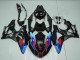 Lojas Carenagens Moto BMW S1000RR 2009-2014 - Azul Vermelho Preto Fosco Castrol