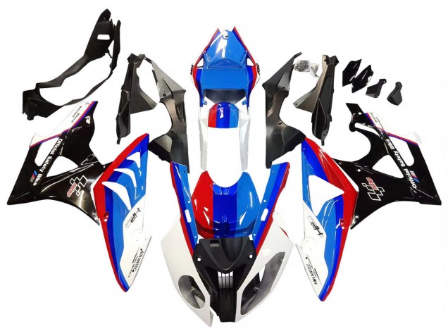 Lojas Carenagens Moto Completa BMW S1000RR 2009-2014 - Branco Vermelho Azul Preto Brilhante