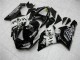 Lojas Carenagens Moto Kawasaki ZX6R 2005-2006 - Preto Brilhante Branco West
