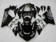 Lojas Carenagens Moto Kawasaki ZX6R 2005-2006 - Preto Brilhante Branco West
