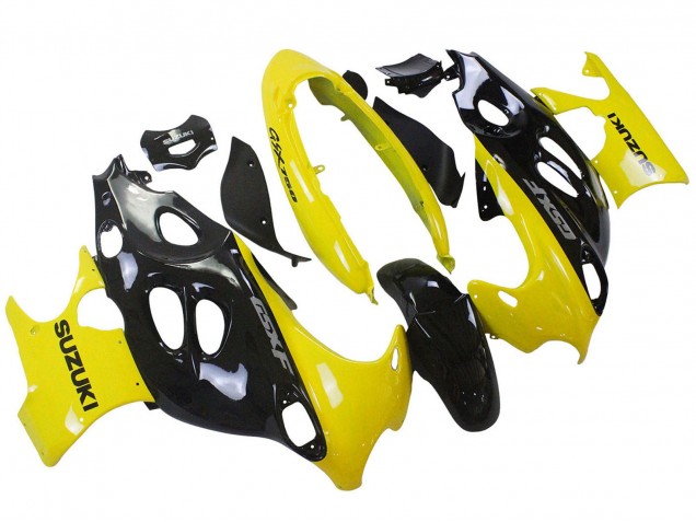 Lojas Carenagens Moto Suzuki GSX600F/GSX750F 2004-2006 - Preto Brilhante Amarelo