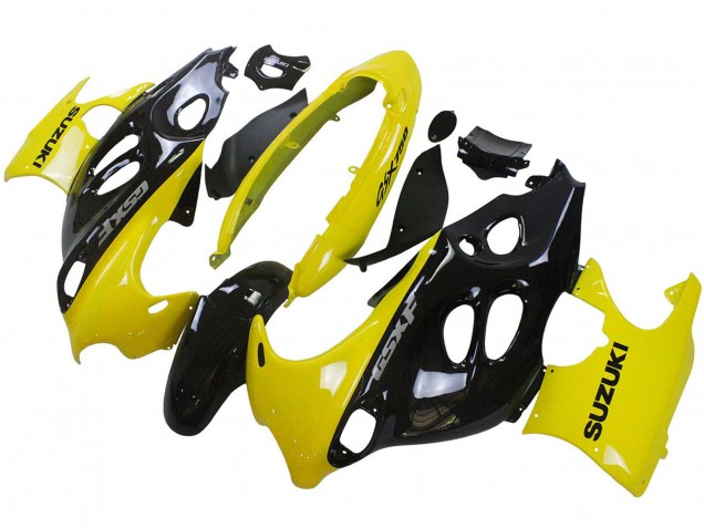Lojas Carenagens Moto Suzuki GSX600F/GSX750F 2004-2006 - Preto Brilhante Amarelo