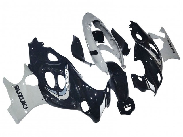 Lojas Carenagem Moto Suzuki GSX600F/GSX750F 2004-2006 - Preto Brilhante Cinzento