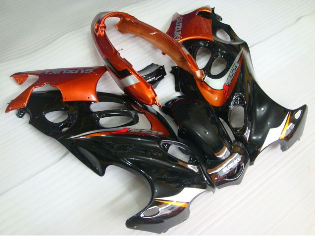 Lojas Carenagens Moto Suzuki GSX600F/GSX750F 2004-2006 - Preto Brilhante Laranja