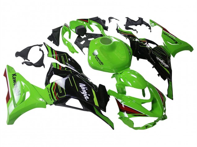 Lojas Carenagens Moto Kawasaki ZX6R 2023-2025 - Verde Preto