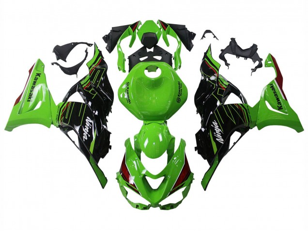 Lojas Carenagens Moto Kawasaki ZX6R 2023-2025 - Verde Preto