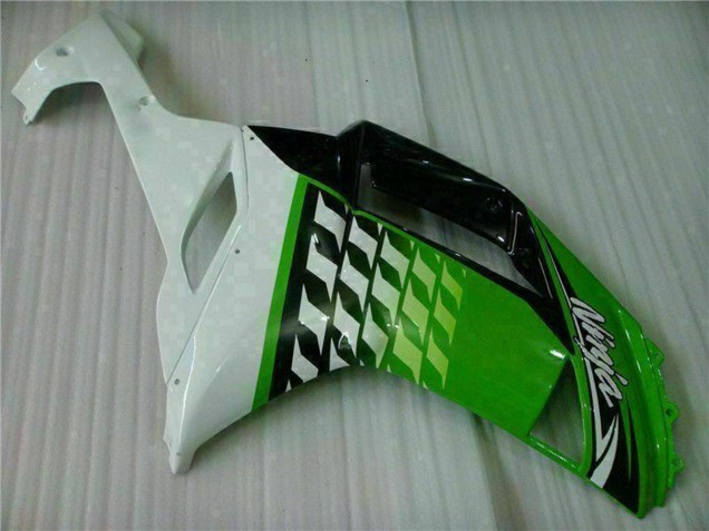 Lojas Carenagens Moto Kawasaki ZX6R 2007-2008 - Verde Branco Ninja