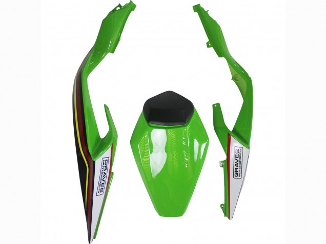Lojas Carenagens Moto Kawasaki ZX6R 2023-2025 - Verde Preto Vermelho Amarelo Dunlop