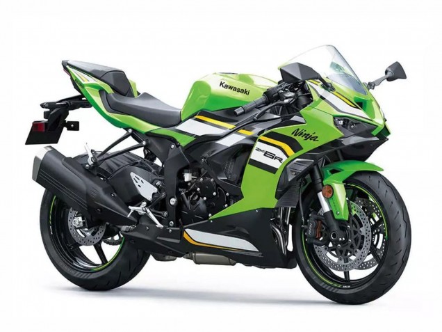 Lojas Carenagens Moto Kawasaki ZX6R 2023-2025 - Verde Branco Preto Ninja
