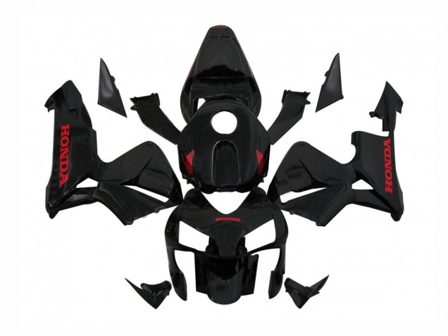 Lojas Carenagens Moto Honda CBR600RR 2003-2004 - Preto Brilhante Vermelho Decalques