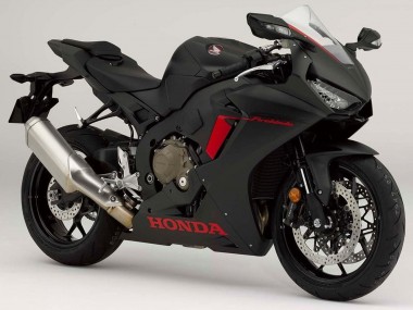 Lojas Carenagens Moto Honda CBR1000RR 2017-2023 - Preto Fosco Vermelho Logo