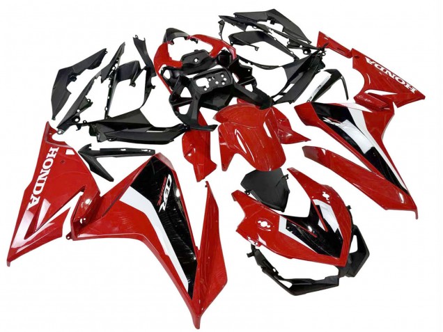 Lojas Carenagem Moto Honda CBR500R 2022-2023 - Vermelho Branco Preto