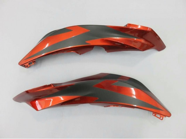Lojas Kits Carenagem Moto Honda CBR600RR 2007-2008 - Laranja Preto Fosco