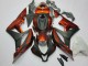 Lojas Kits Carenagem Moto Honda CBR600RR 2007-2008 - Laranja Preto Fosco