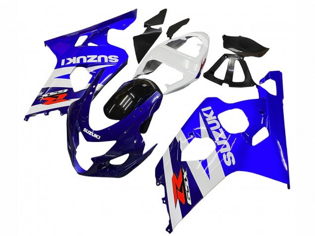 Lojas Kits Carenagem Moto Suzuki GSXR 600 / GSXR 750 2004-2005 - Branco Azul Preto Vermelho