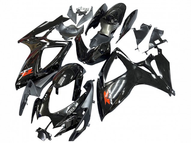 Lojas Carenagens Moto Suzuki GSXR 600 / GSXR 750 2006-2007 - Preto Brilhante Prata Vermelho