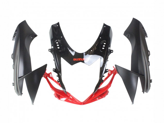 Lojas Carenagens Moto Suzuki GSXR 600 / GSXR 750 2011-2024 - Preto Cinzento Vermelho Linha