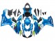 Lojas Carenagens Moto Suzuki GSXR 600 / GSXR 750 2011-2024 - Azul Claro Verde Branco Vermelho