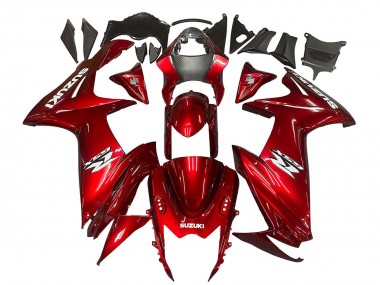 Lojas Carenagens Moto Suzuki GSXR 600 / GSXR 750 2011-2024 - Vermelho Branco Decal