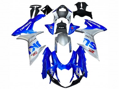 Lojas Carenagens Moto Suzuki GSXR 600 / GSXR 750 2011-2024 - Azul Prata Ecstar