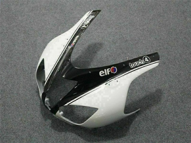 Lojas Carenagens Moto Kawasaki ZX6R 2007-2008 - Preto Branco Elf