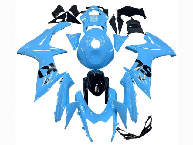 Lojas Carenagens Moto Suzuki GSXR 600 / GSXR 750 2011-2024 - Azul Claro Preto