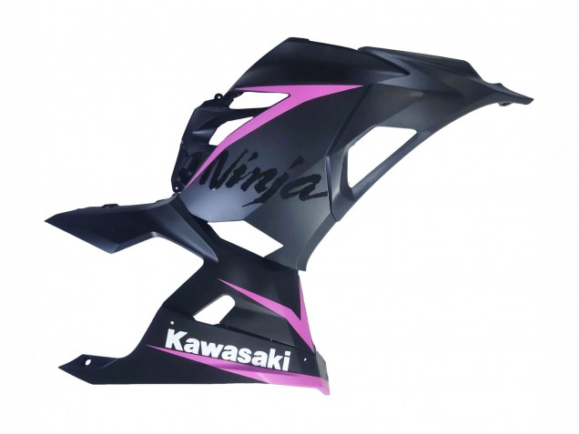 Lojas Carenagens Moto Kawasaki Ninja 400 2018-2024 - Preto Fosco Rosa