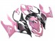Lojas Carenagens Moto Kawasaki Ninja 400 2018-2024 - Rosa Preto Fosco Honeycomb