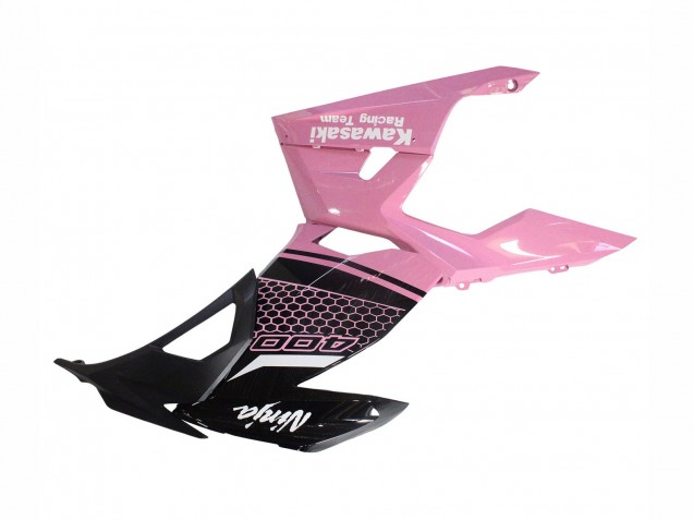 Lojas Carenagens Moto Kawasaki Ninja 400 2018-2024 - Rosa Preto Fosco Honeycomb