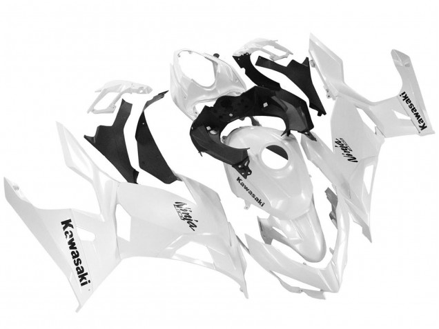 Lojas Carenagens Moto Kawasaki Ninja 400 2018-2024 - Branco Brilhante