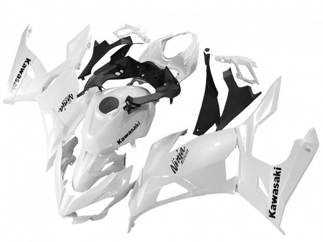 Lojas Carenagens Moto Kawasaki Ninja 400 2018-2024 - Branco Brilhante