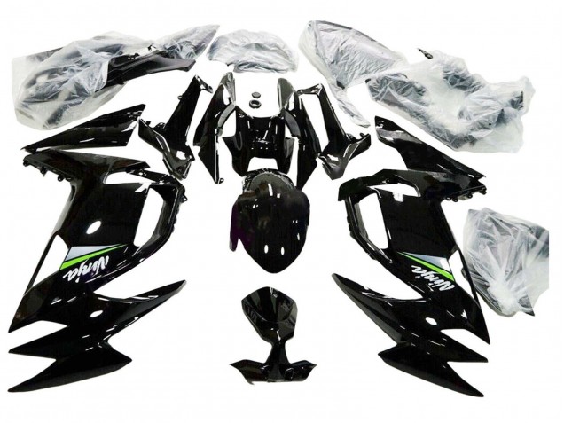 Lojas Carenagens Moto Kawasaki Ninja 650 EX650 2020-2025 - Preto Brilhante Verde