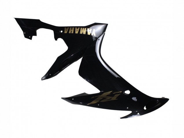 Lojas Carenagens Moto Yamaha YZF 1000 R1 2004-2006 - Preto Brilhante Ouro Decalques
