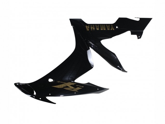 Lojas Carenagens Moto Yamaha YZF 1000 R1 2004-2006 - Preto Brilhante Ouro Decalques