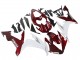 Lojas Carenagens Moto Yamaha YZF 1000 R1 2004-2006 - Vermelho Branco