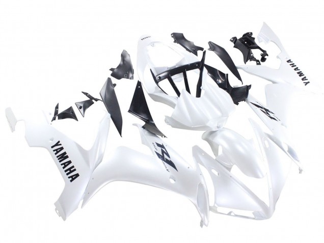 Lojas Carenagens Moto Yamaha YZF 1000 R1 2004-2006 - Branco Pérola Preto Decalques