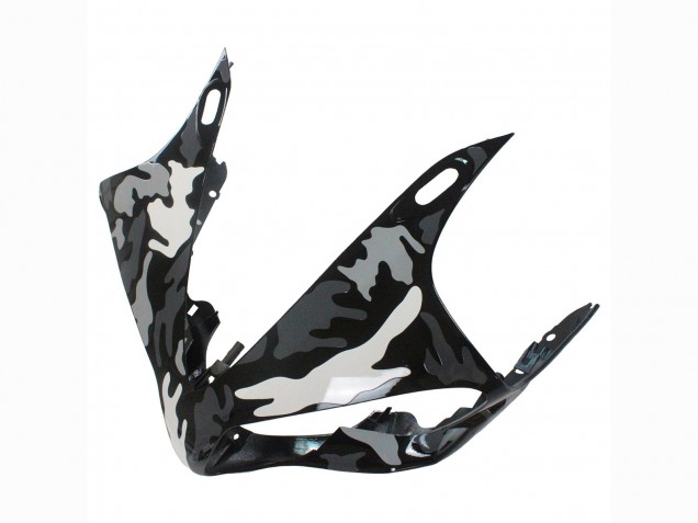 Lojas Carenagens Moto Yamaha YZF 1000 R1 2007-2008 - Cinzento Branco Camouflage Tubarão