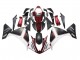 Lojas Carenagens Moto Yamaha YZF 1000 R1 2009-2011 - Vermelho Branco Preto Fosco