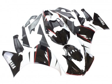 Lojas Carenagem Moto Yamaha YZF 1000 R1 2012-2014 - Branco Vermelho Preto Brilhante