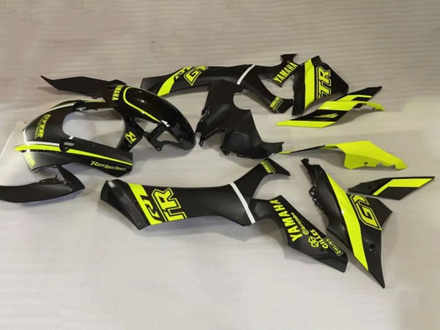 Lojas Carenagens Moto Yamaha YZF 1000 R1 2020-2025 - Preto Brilhante Fluorescent Amarelo