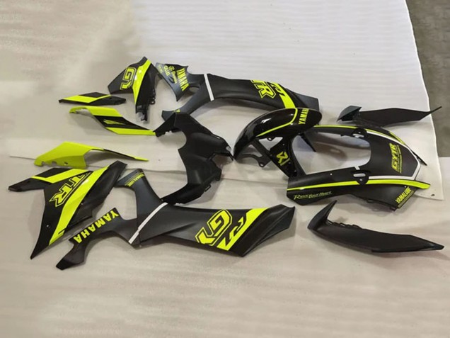 Lojas Carenagens Moto Yamaha YZF 1000 R1 2020-2025 - Preto Brilhante Fluorescent Amarelo